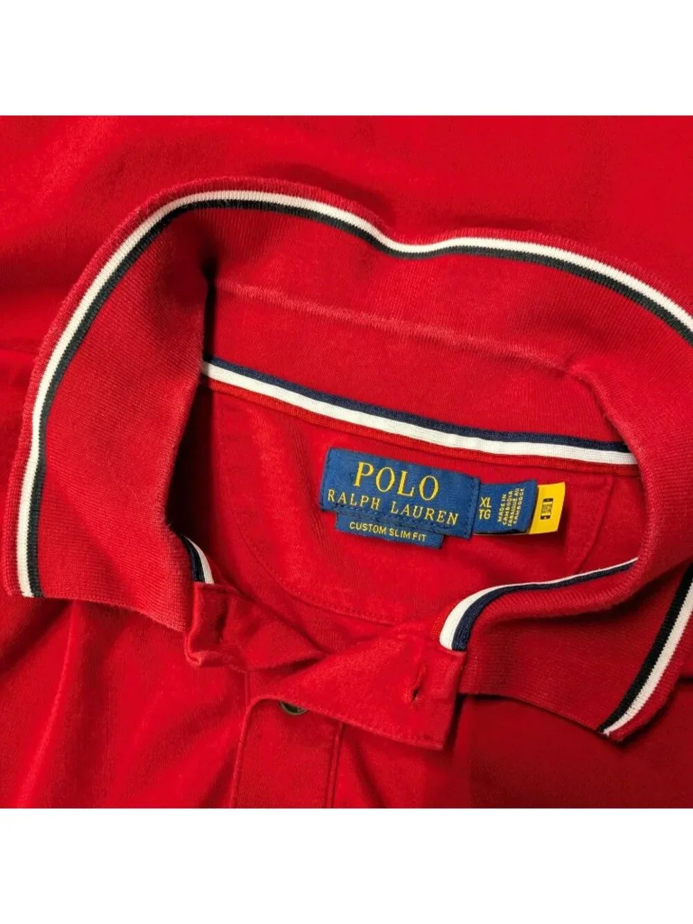Polo Ralph Lauren Red Polo Shirt Slim Fit Preppy Normcore Ivy League Golf XLarge
